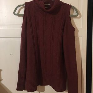 Peek-a-boo shoulder Sweater